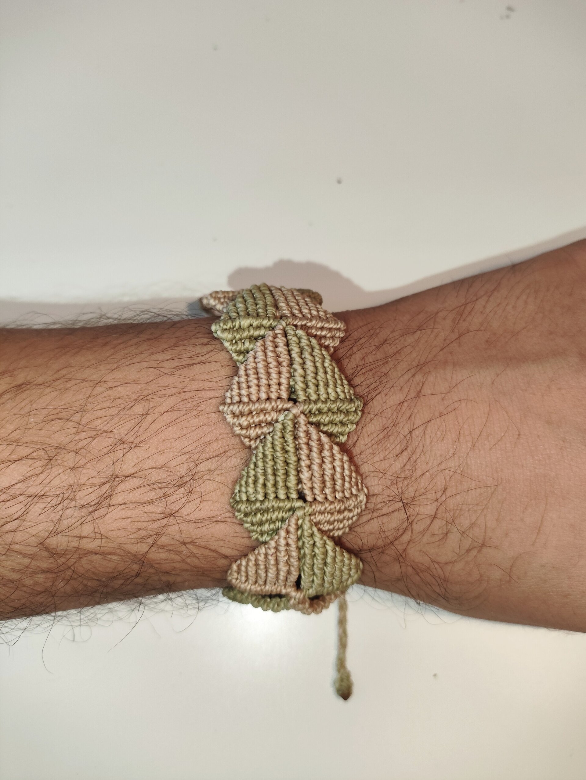 Pulsera rombos - macramé - 2