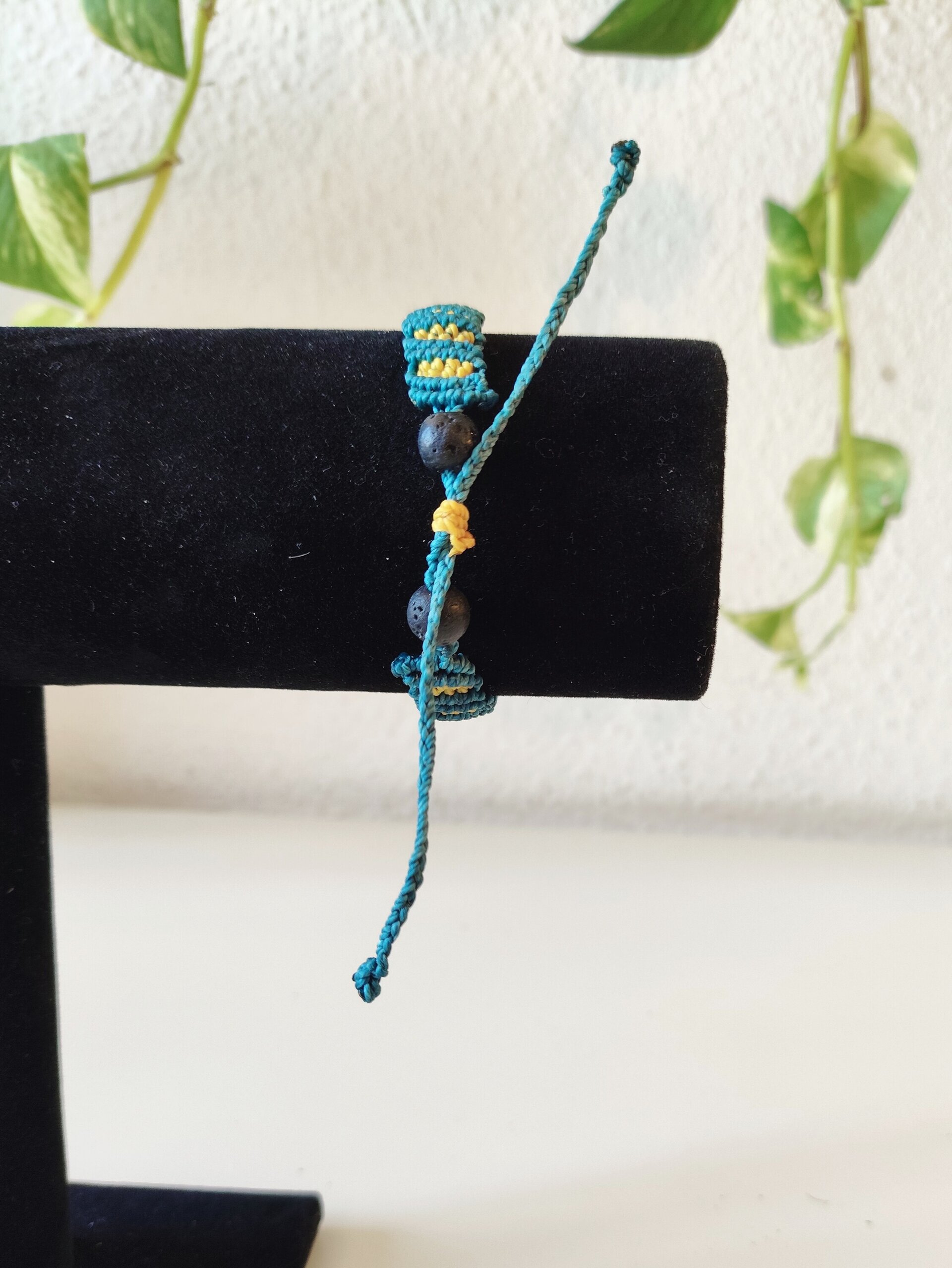 Pulsera ondas - macramé - 4