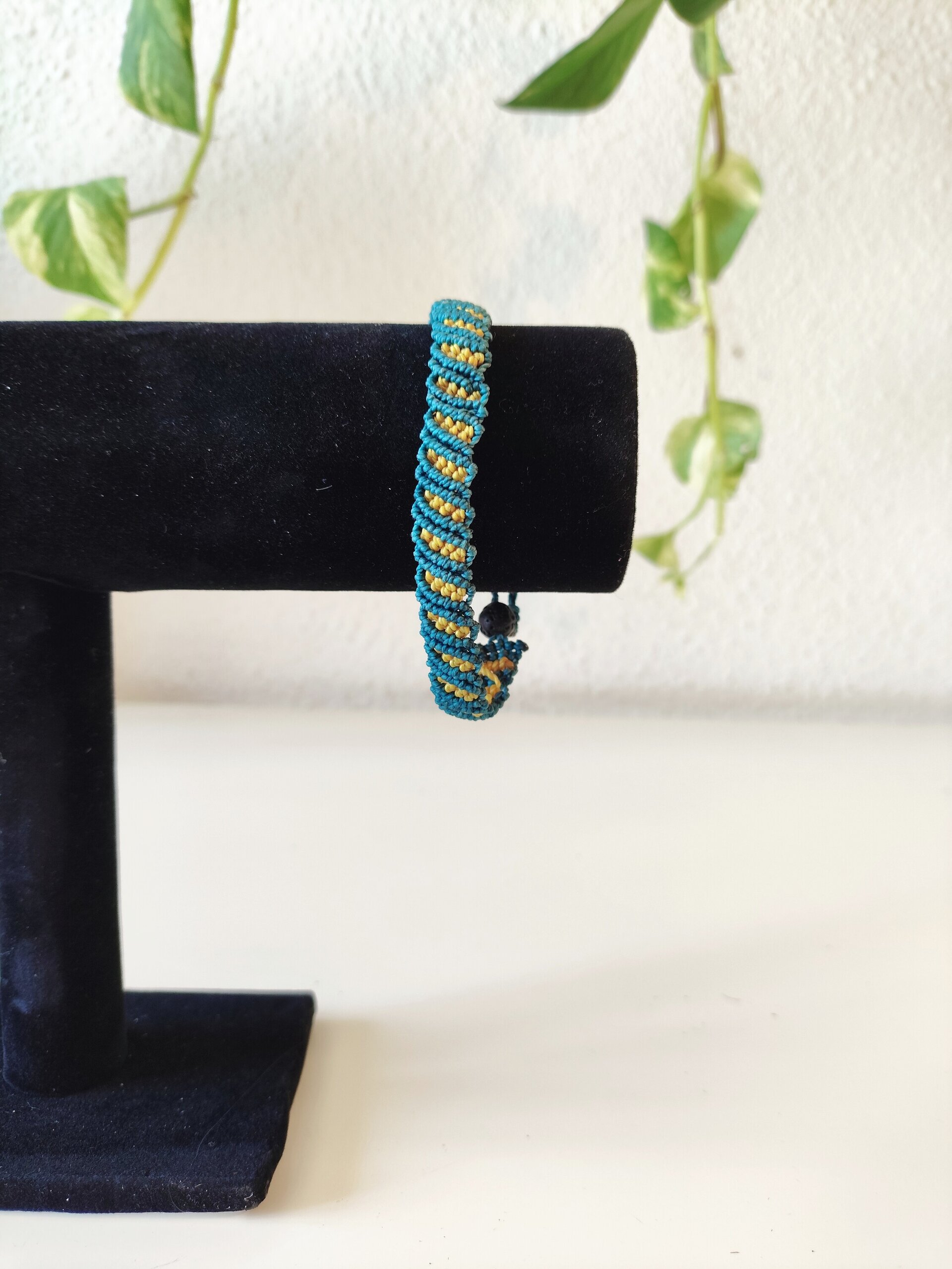 Pulsera ondas - macramé - 3