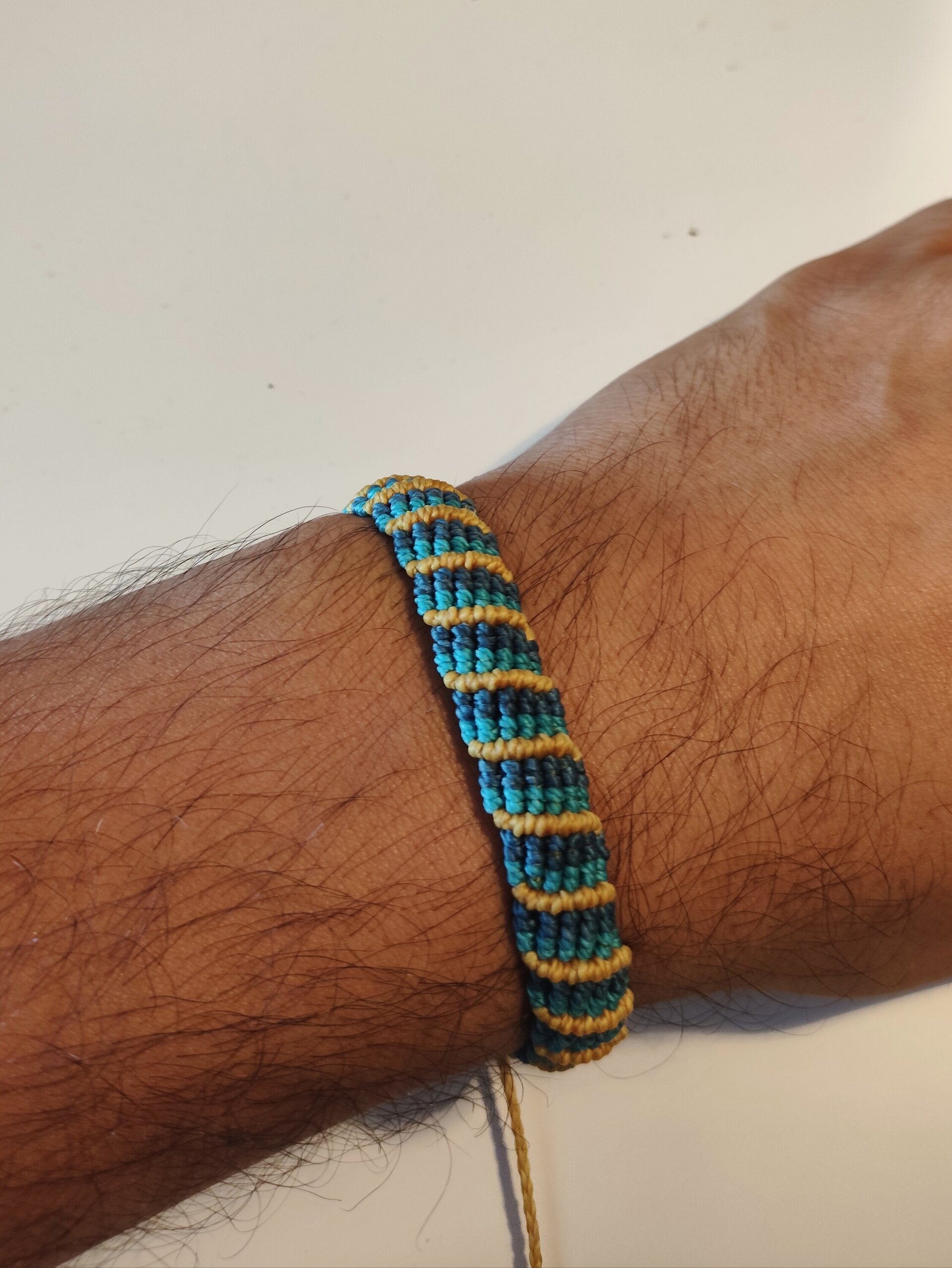 Pulsera tricolor - macramé - 2
