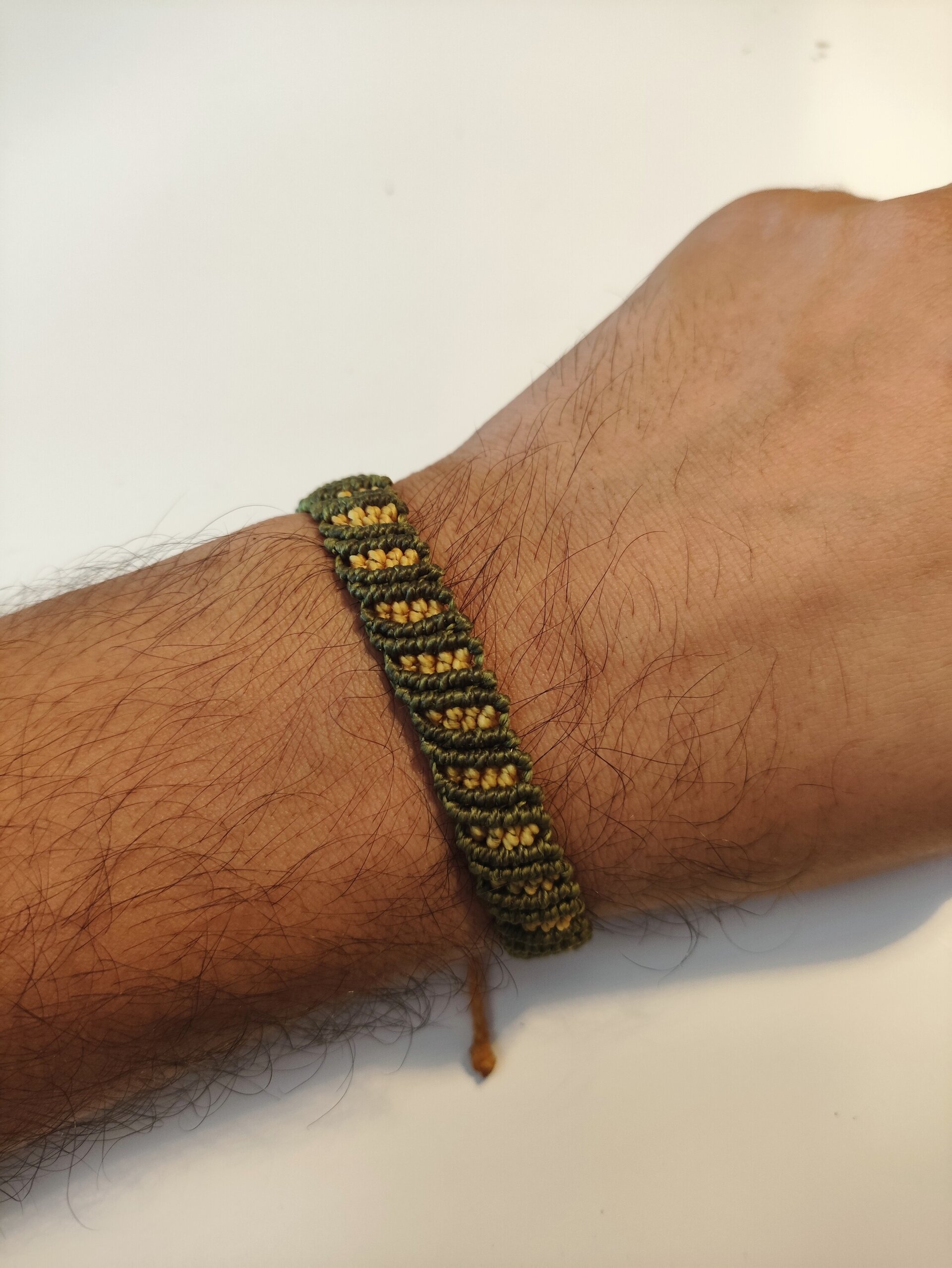 Pulsera de ondas - macramé - 2