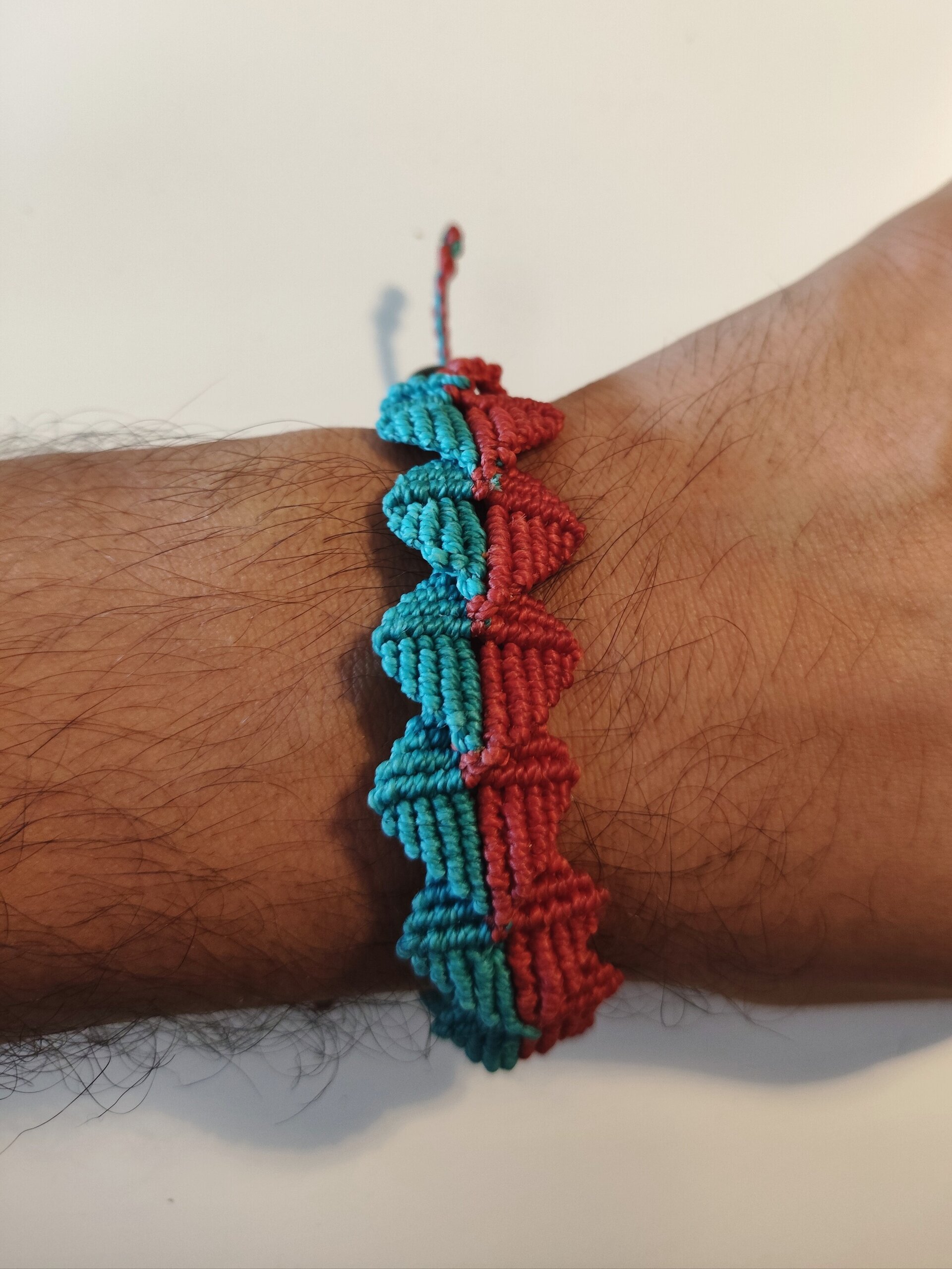 Pulsera rombos - macramé - 2