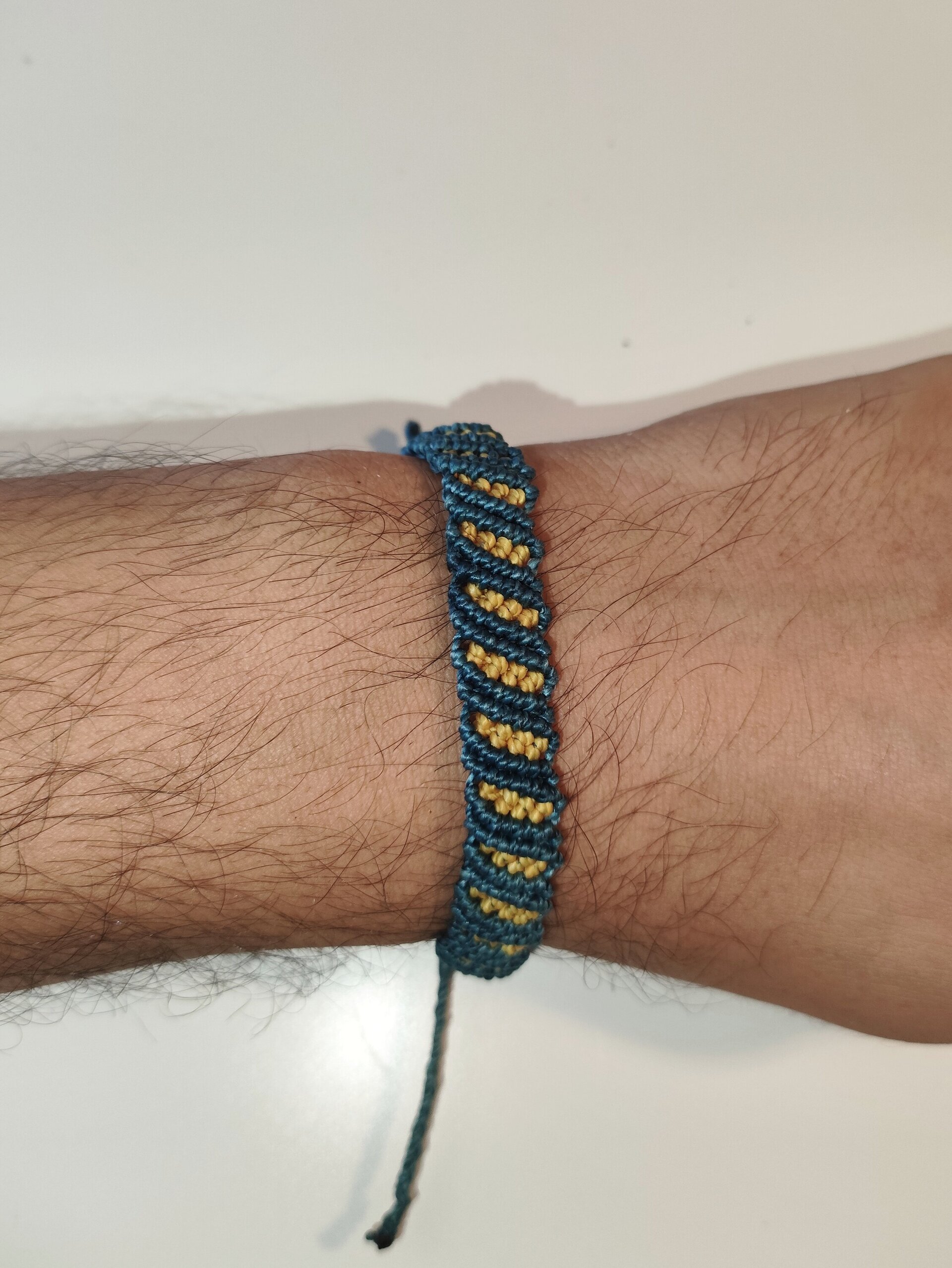 Pulsera ondas - macramé - 2