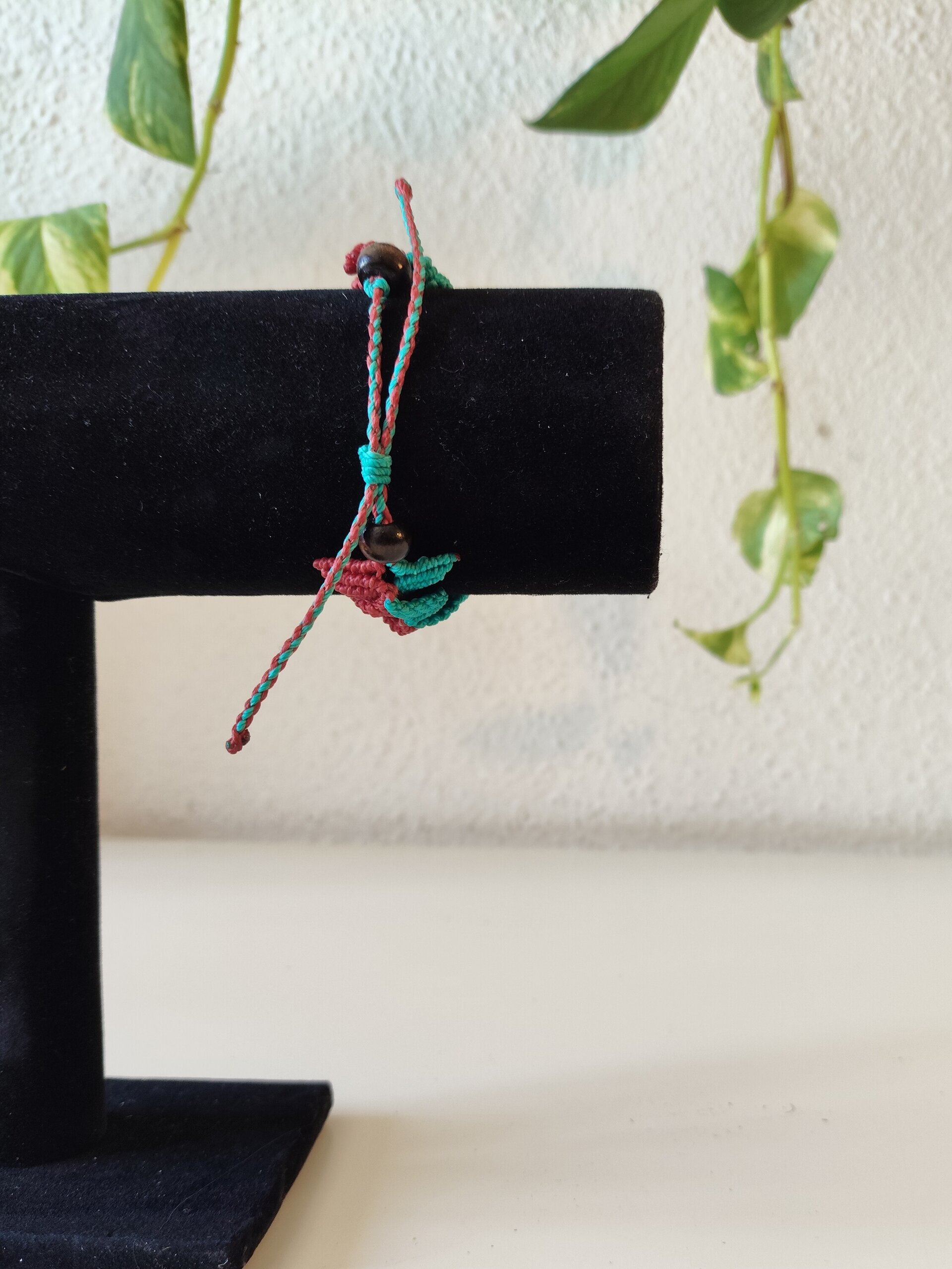 Pulsera rombos - macramé - 4